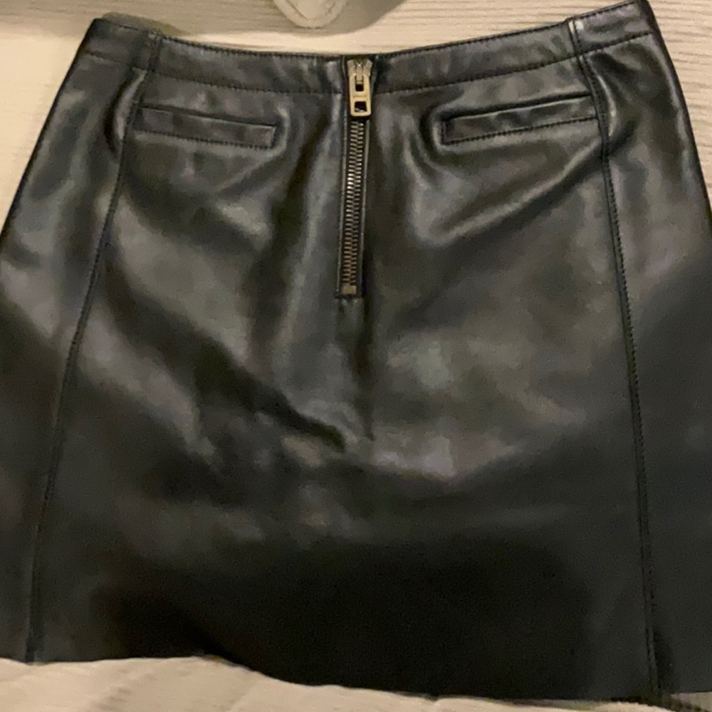 Coach leather skirt 27” waist
